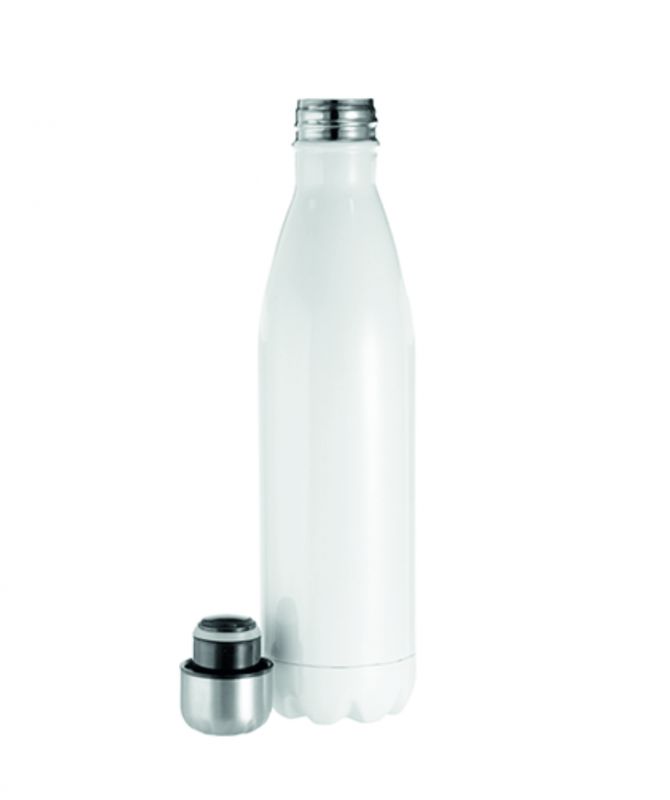 Botella Térmica Blanca 750ml. Doble capa de acero inoxidable – GoBlue